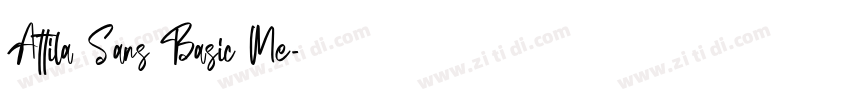 Attila Sans Basic Me字体转换